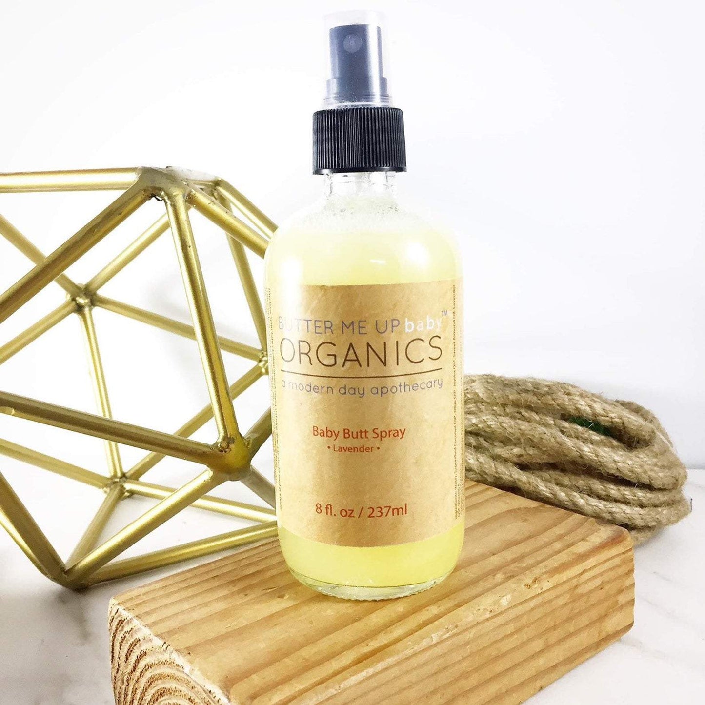 BUTTER ME UP ORGANICS Organic Baby Butt Spray / Diaper Changing Spray