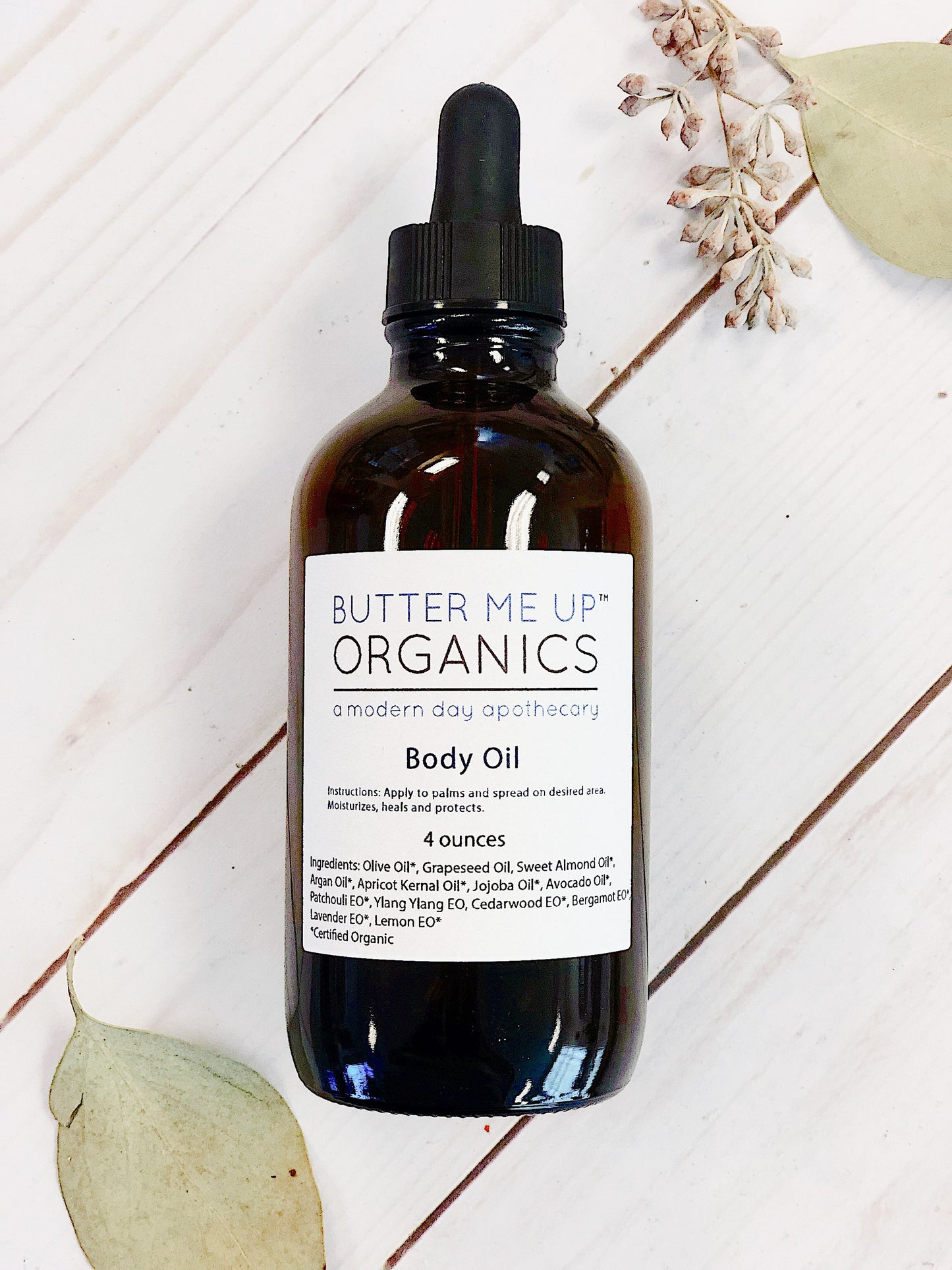 BUTTER ME UP ORGANICS Body Oil / Moisturizer / Dry Skin