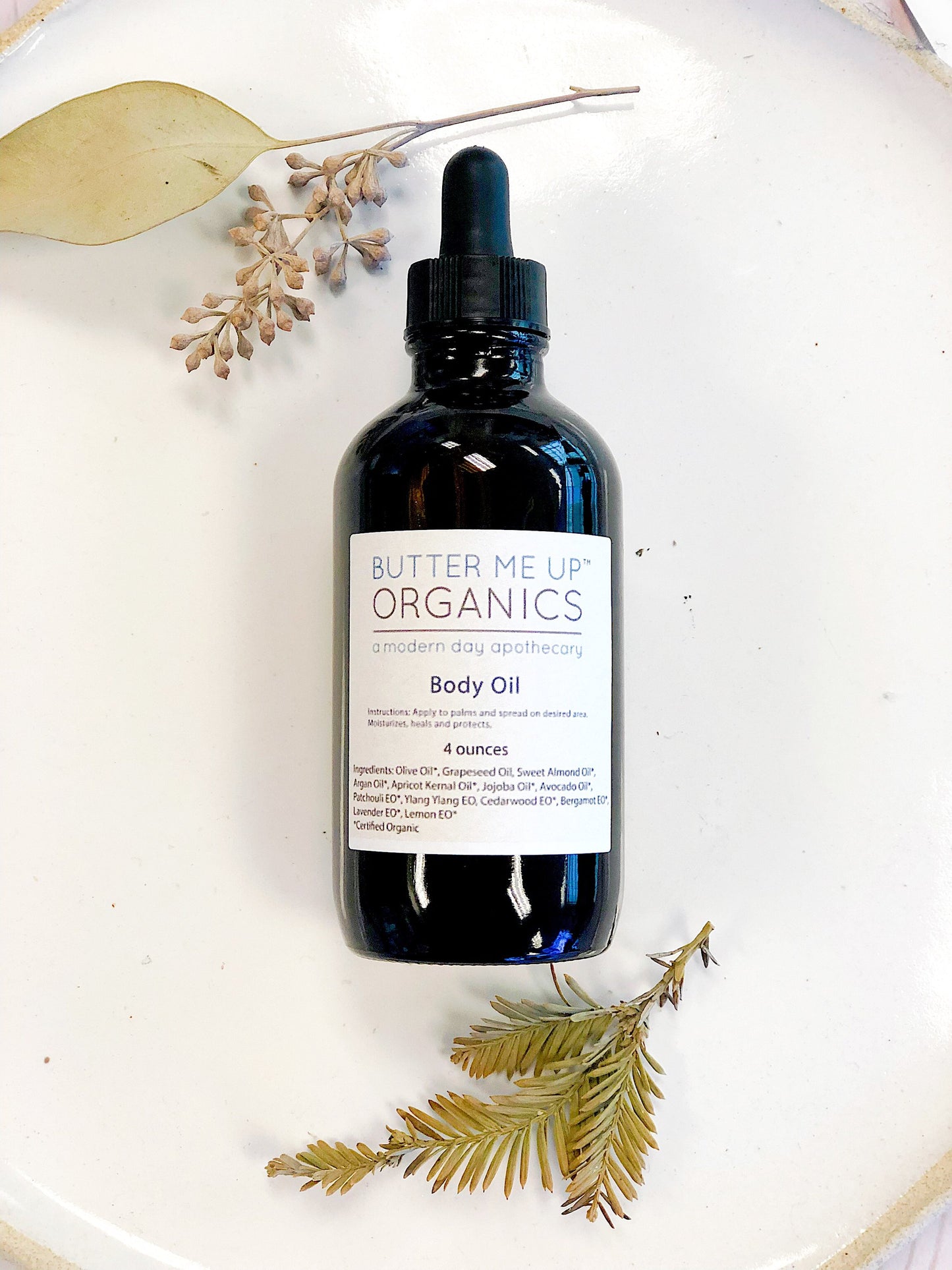 BUTTER ME UP ORGANICS Body Oil / Moisturizer / Dry Skin