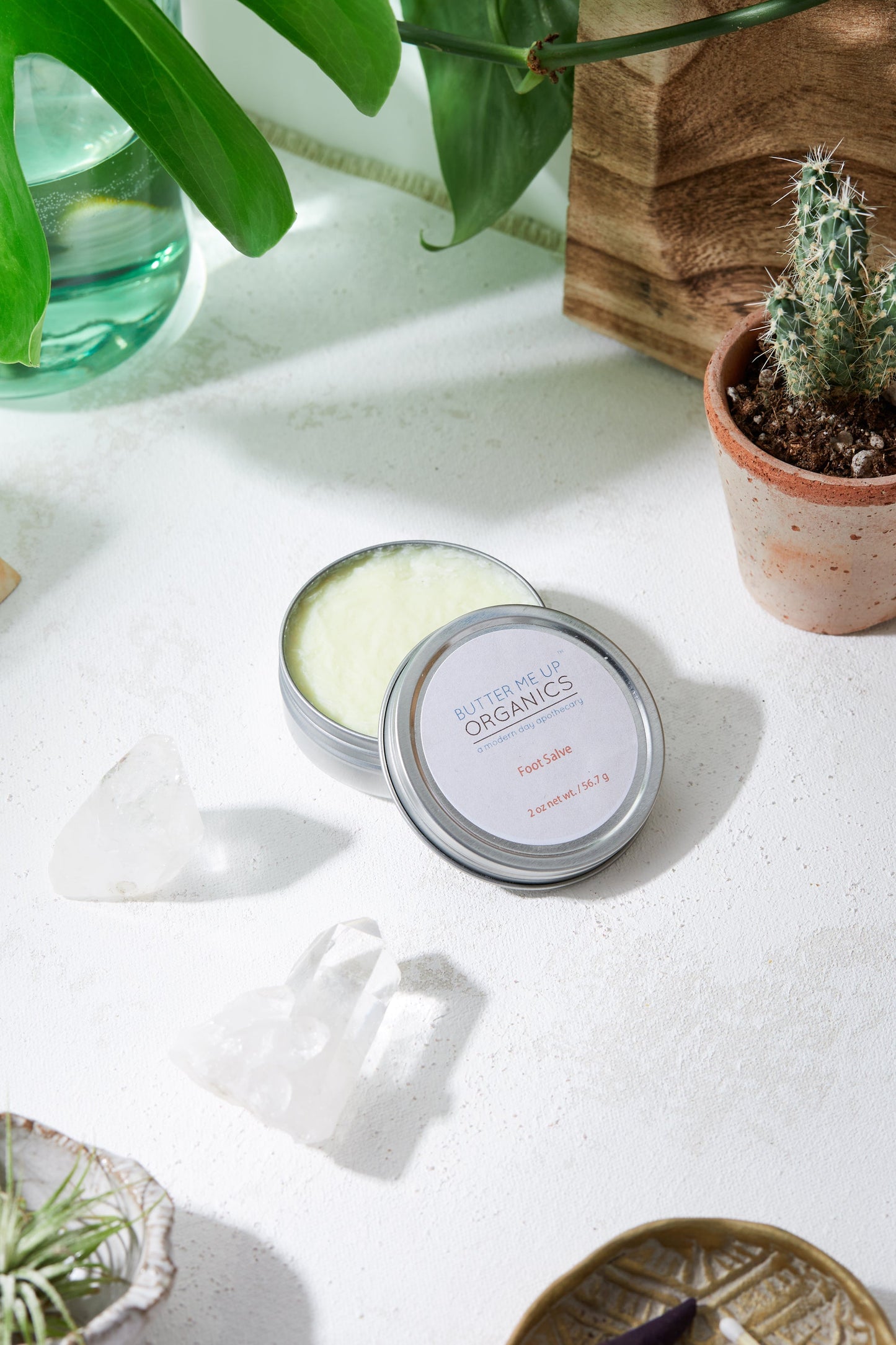 BUTTER ME UP ORGANICS Foot Salve/ Dry Cracked Feet / Heel Salve / Foot Butter