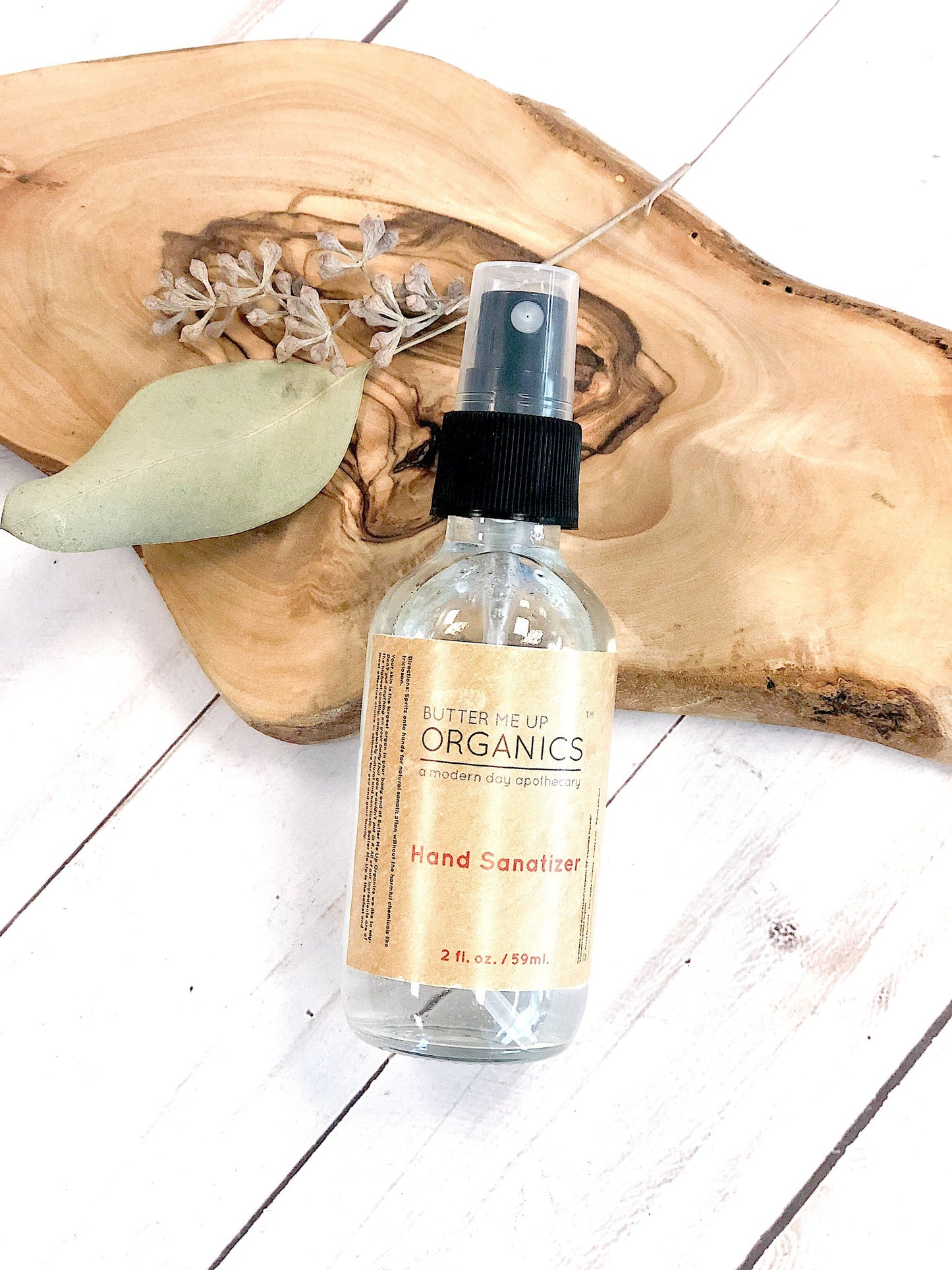 BUTTER ME UP ORGANICS Hand Sanitizer / Triclosan Free