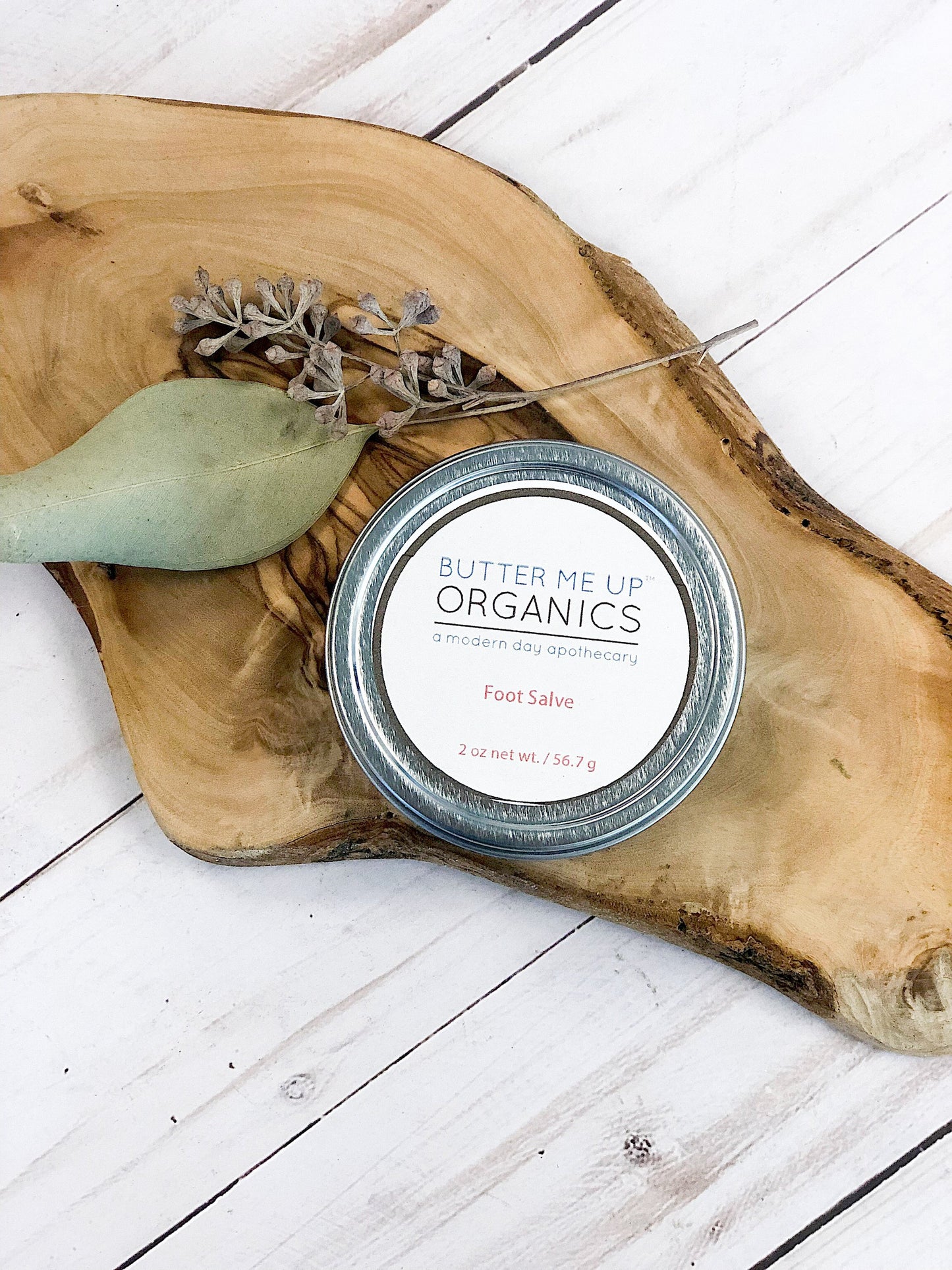 BUTTER ME UP ORGANICS Foot Salve/ Dry Cracked Feet / Heel Salve / Foot Butter