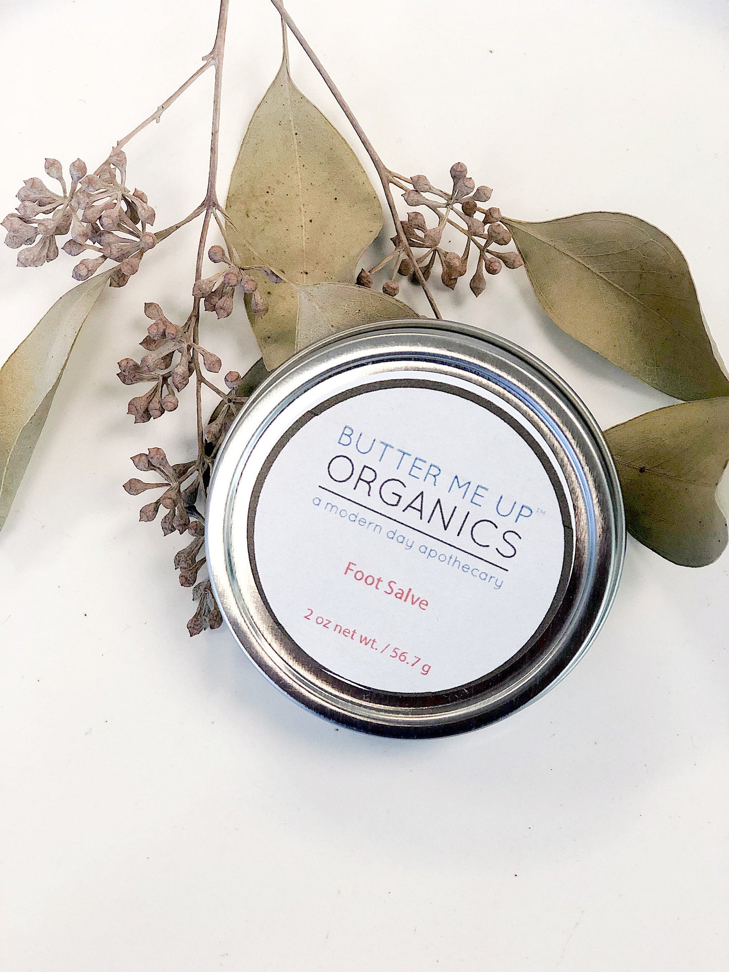 BUTTER ME UP ORGANICS Foot Salve/ Dry Cracked Feet / Heel Salve / Foot Butter