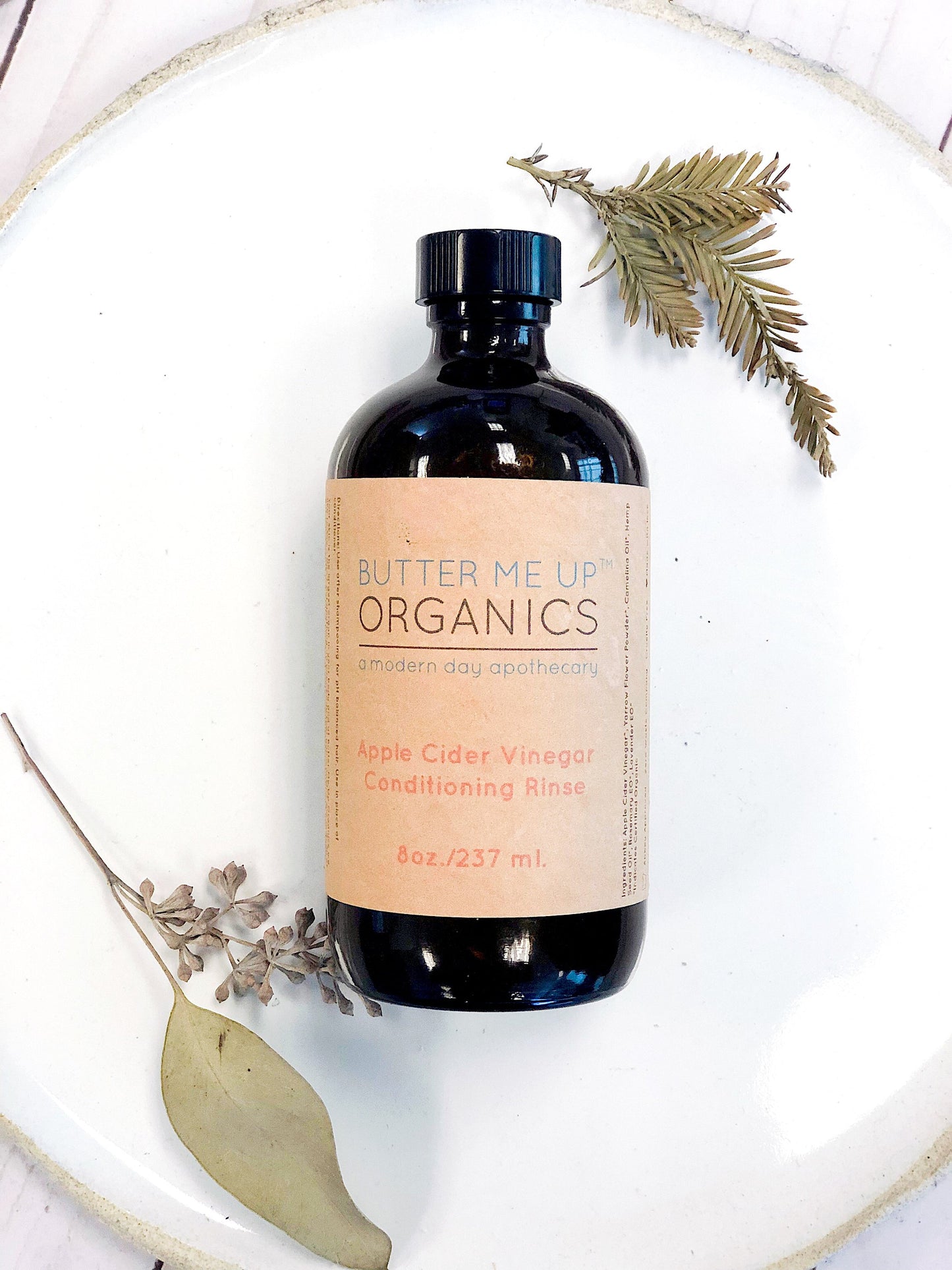 BUTTER ME UP ORGANICS Apple Cider Vinegar Conditioning Rinse / HAIR RINSE / Organic