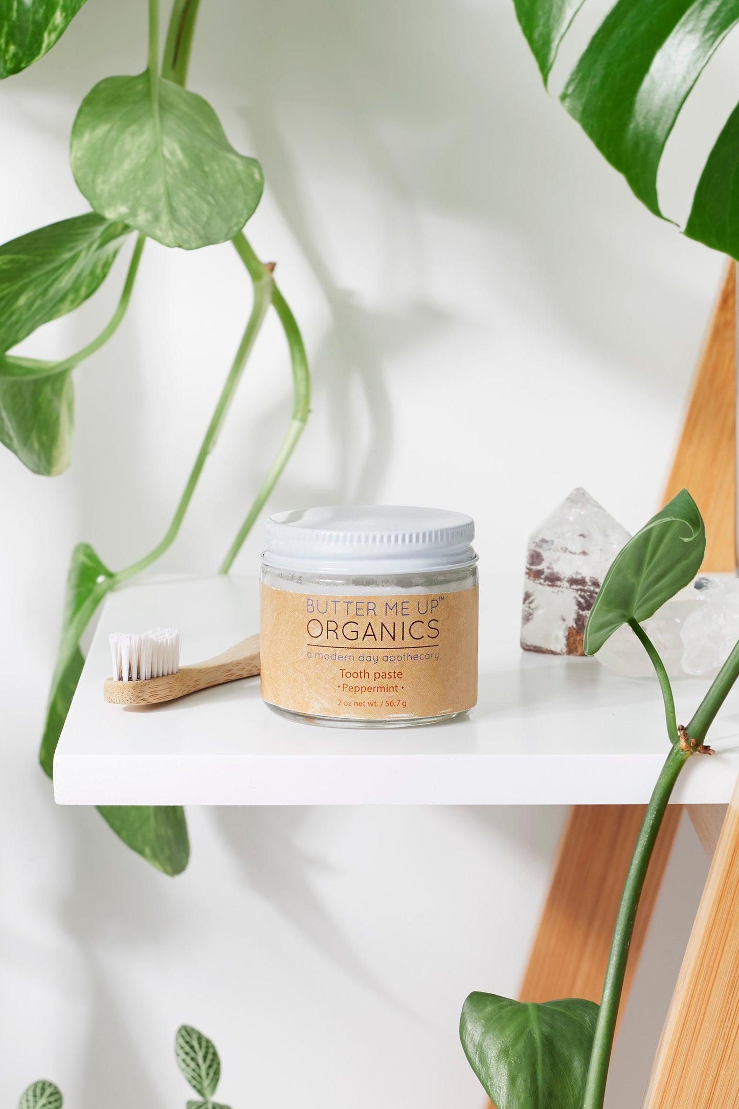 BUTTER ME UP ORGANICS Whitening Toothpaste / All Natural