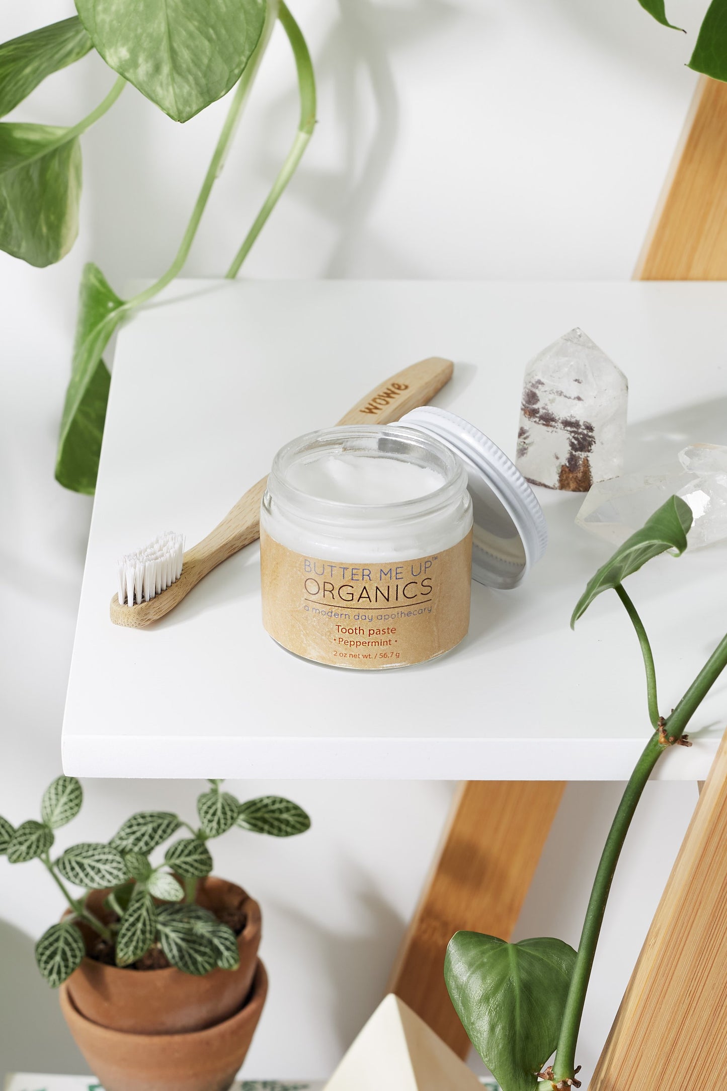 BUTTER ME UP ORGANICS Whitening Toothpaste / All Natural