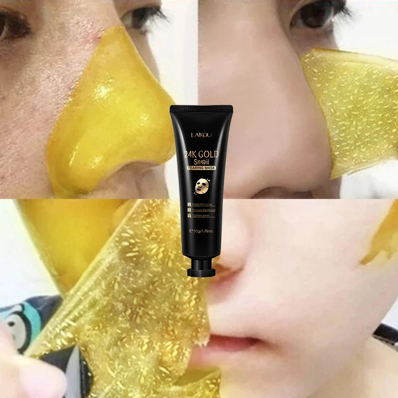 24K Gold Snail Secretion Filtrate Peel Off Mask