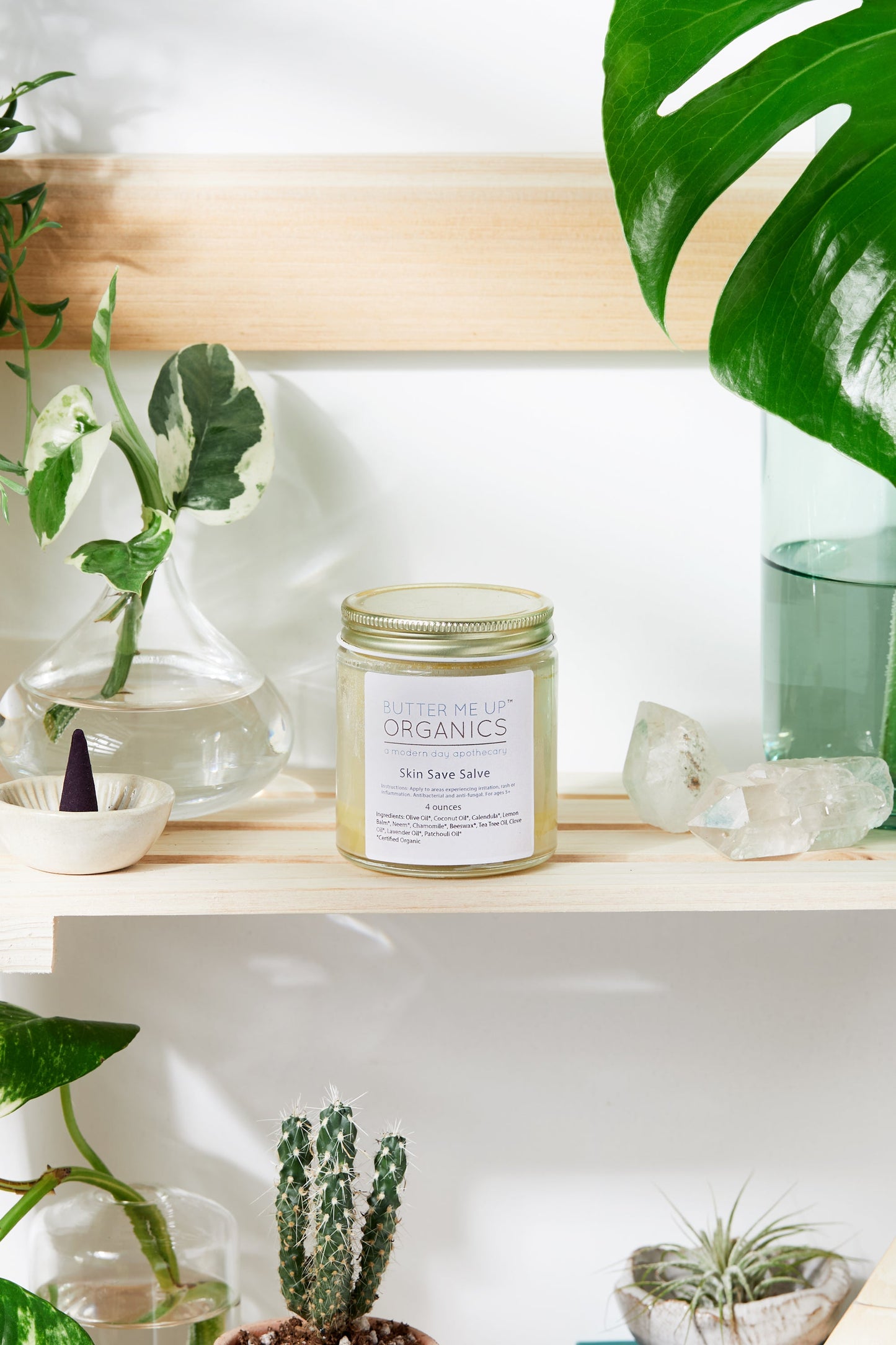 BUTTER ME UP ORGANICS Skin Save Salve / Organic / Herbal Anti-Fungal