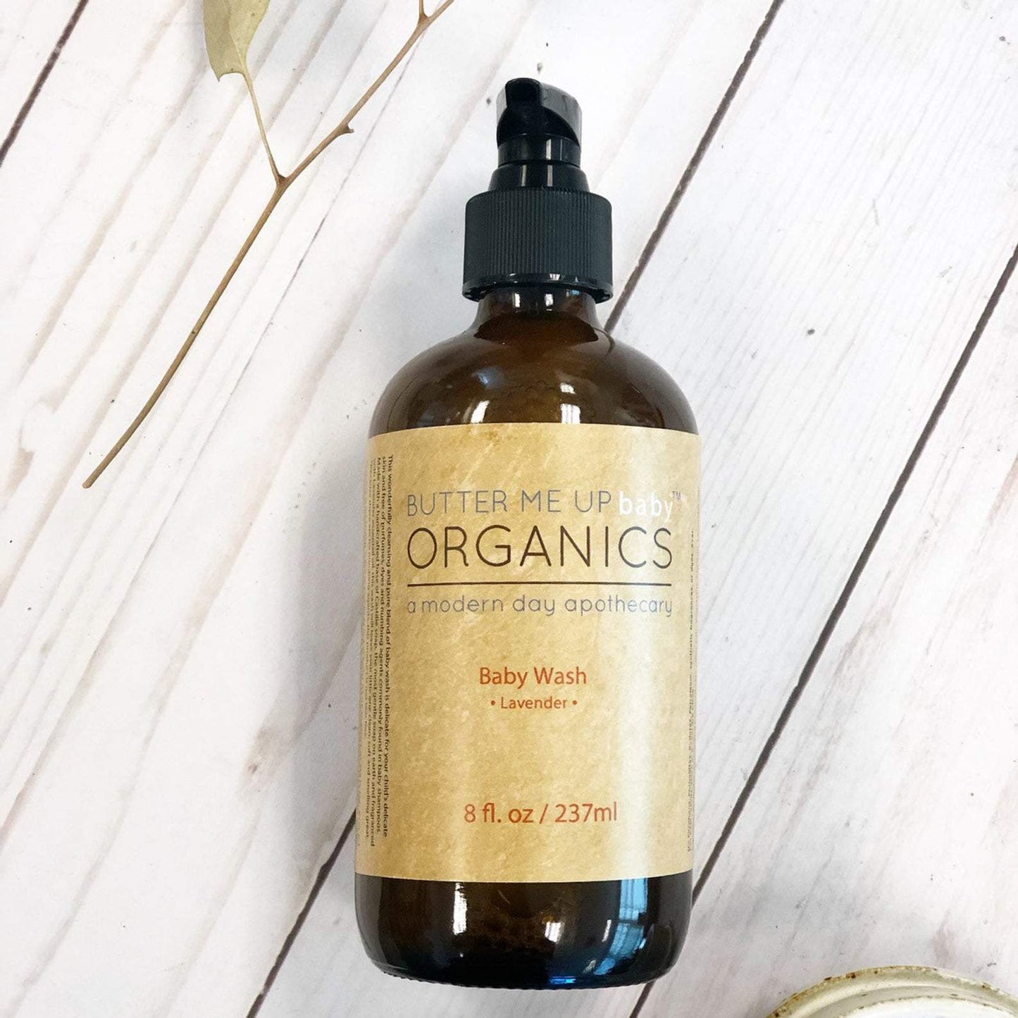 BUTTER ME UP ORGANICS Organic Baby Wash / Gentle Lavender Safe / Non-GMO