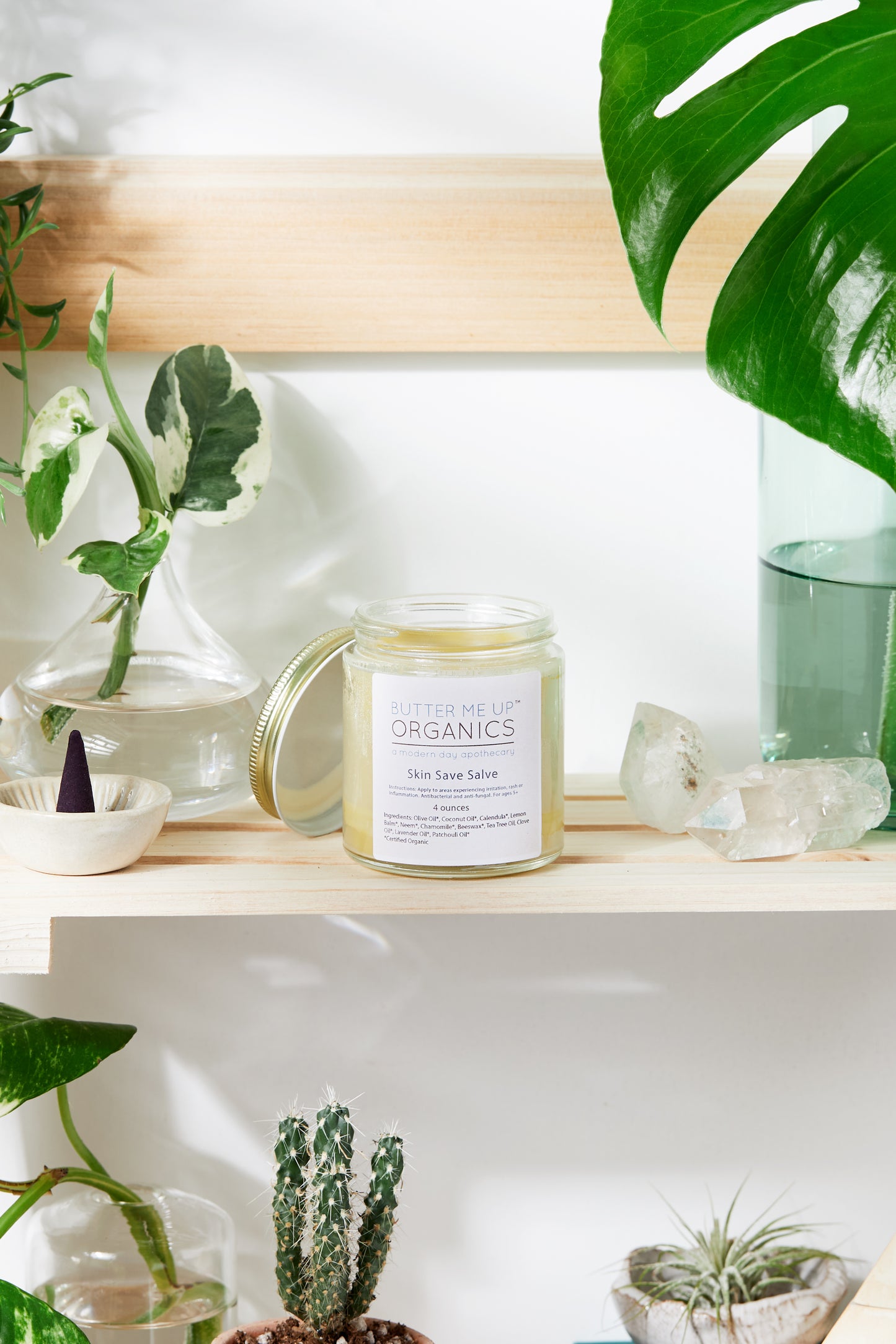 BUTTER ME UP ORGANICS Skin Save Salve / Organic / Herbal Anti-Fungal