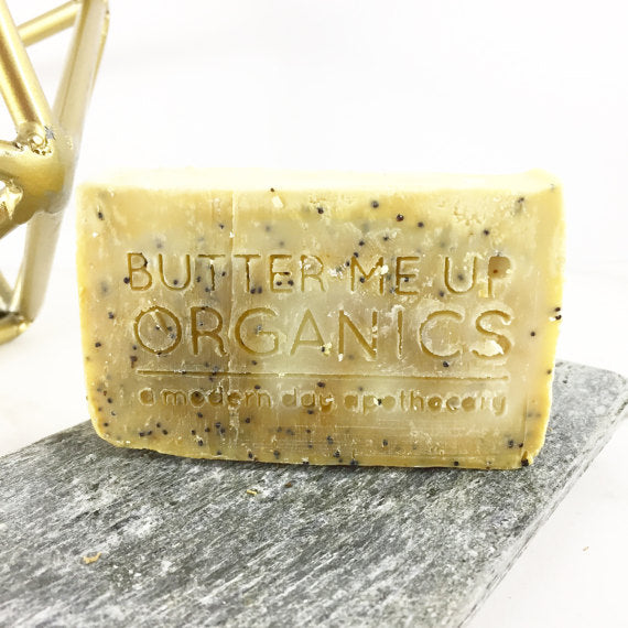 BUTTER ME UP ORGANICS Soap / Lemon Poppyseed