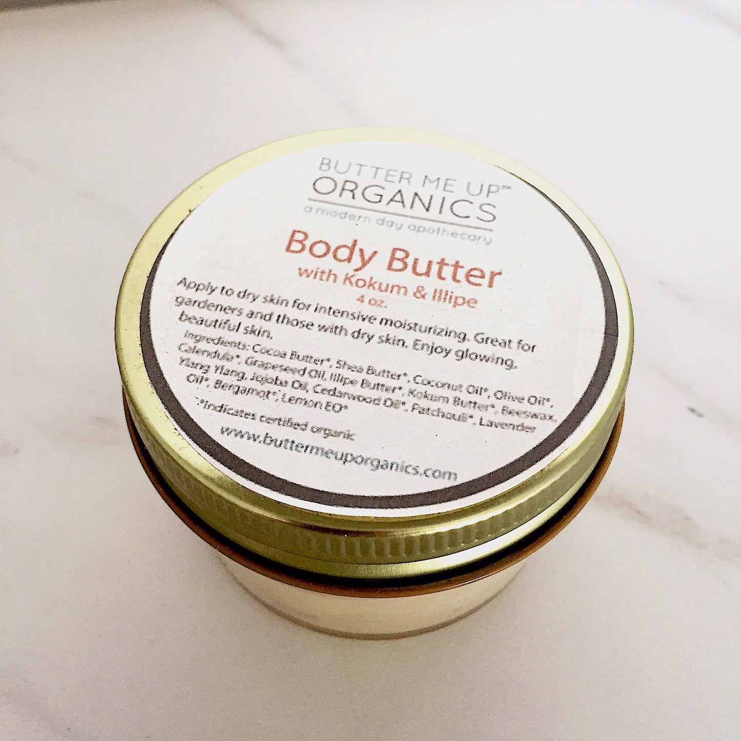 BUTTER ME UP ORGANICS Body Butter / Gardener's Hands / Gardner's Therapy / Elbow