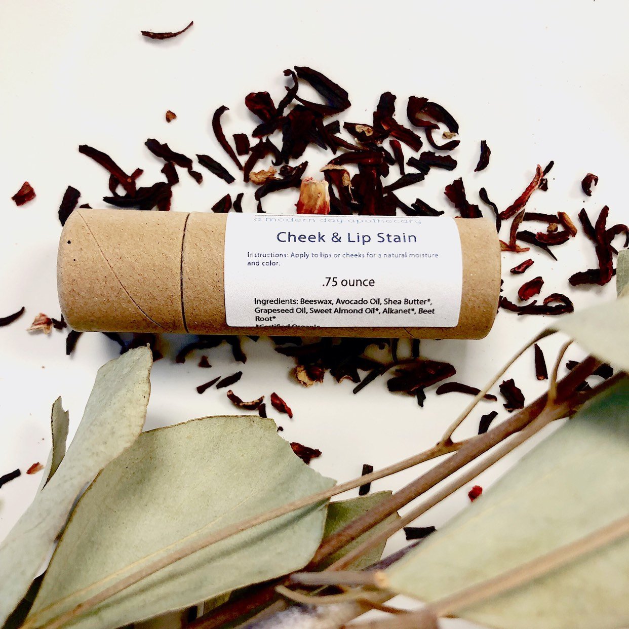 BUTTER ME UP ORGANICS Natural Cheek And Lip Stain / Lip Color / Organic Tinted Lip