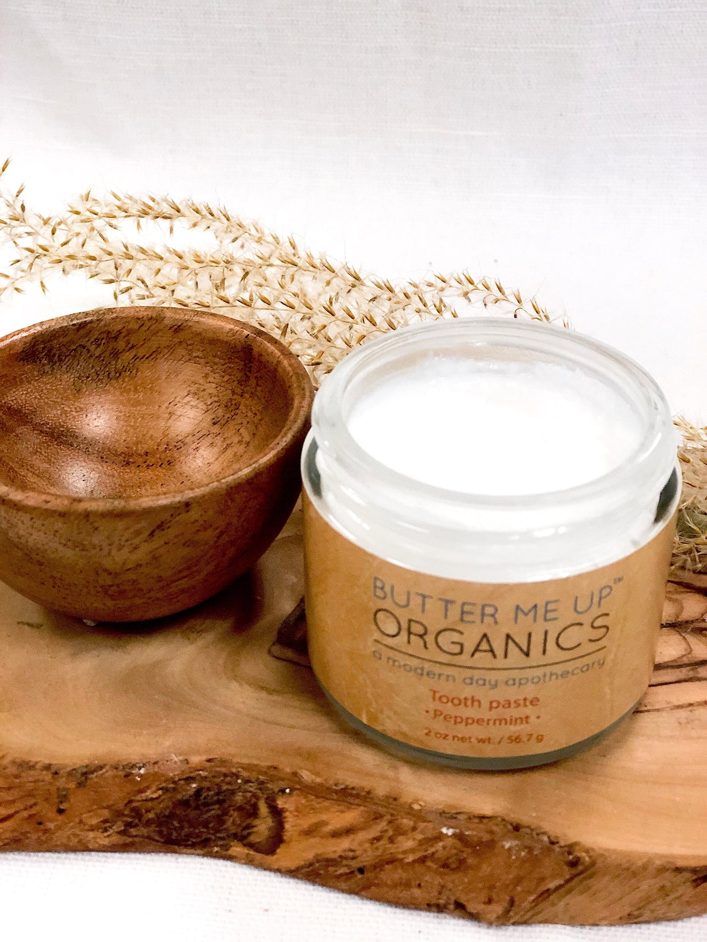 BUTTER ME UP ORGANICS Whitening Toothpaste / All Natural