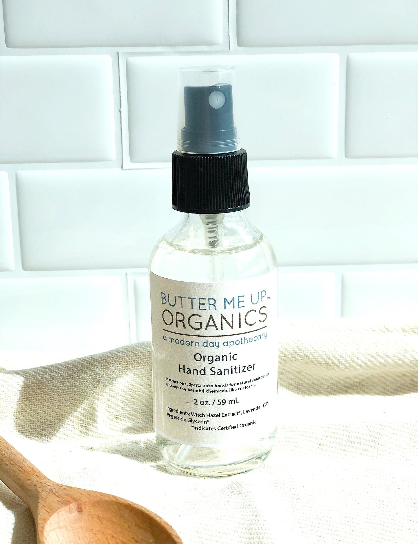 BUTTER ME UP ORGANICS Hand Sanitizer / Triclosan Free