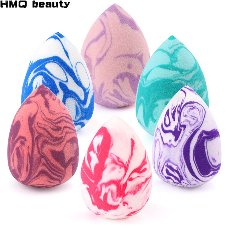 Makeup Sponge / Marble Water Drop Shape