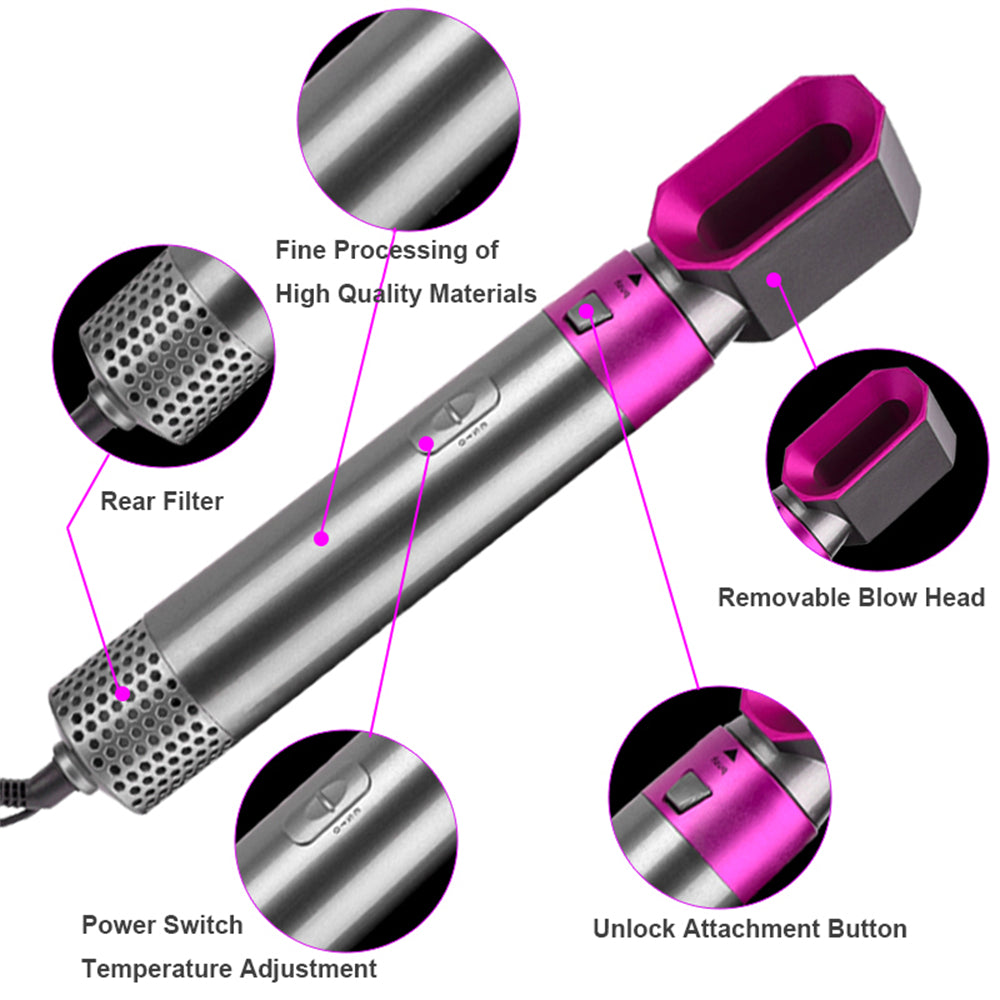 Blow Dryer / Hair Curler / Straightener / 5 In 1