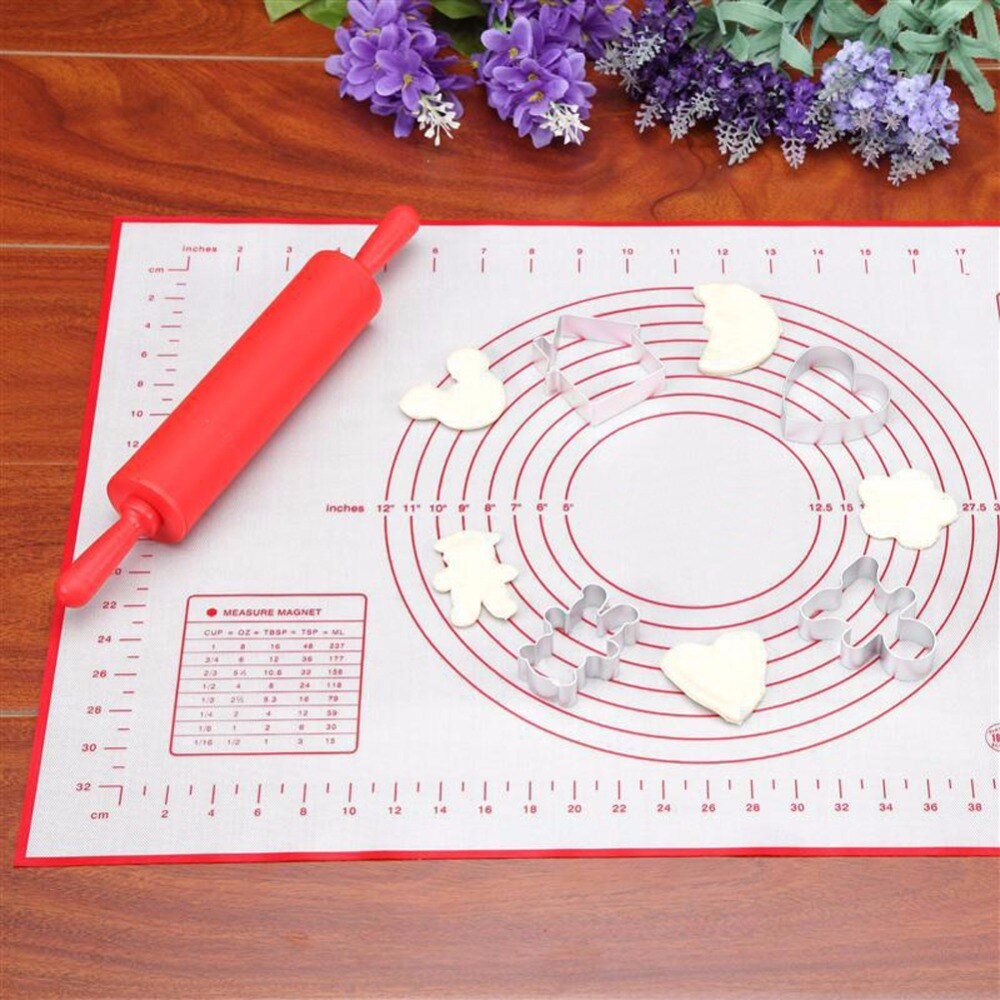 Non-Stick Silicone Baking Mat With Oven Scales