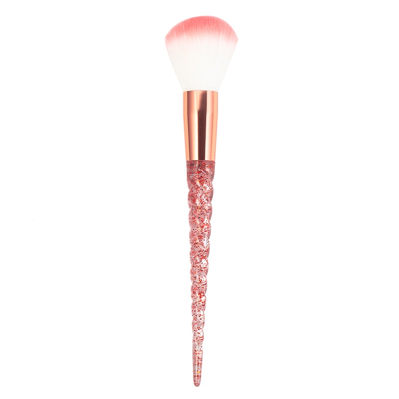 Makeup Brush Set / Red Glitter Diamond Crystal / 8 PC