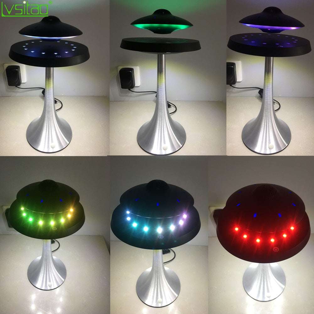 Magnetic Levitating LED Table Lamp / UFO Bluetooth Speaker