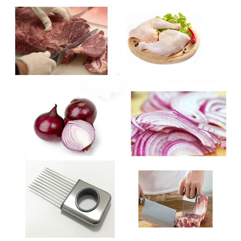 Multi-function Slicing Gadget / Onion Cutter Chopper Slicer / Stainless Steel