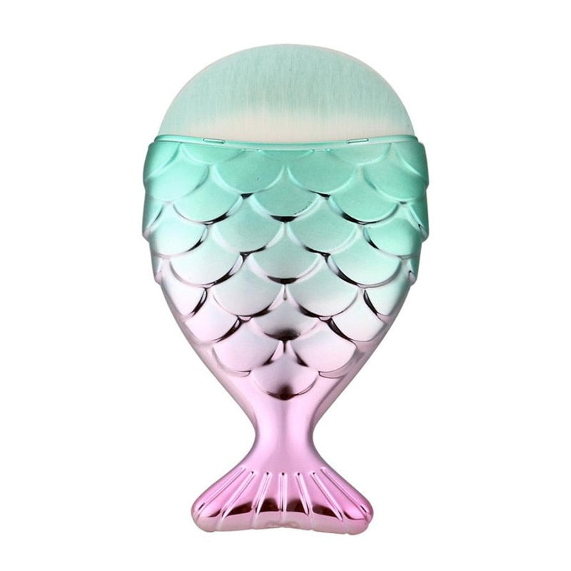 Makeup Brush Set / Mermaid Tail / 11 PC