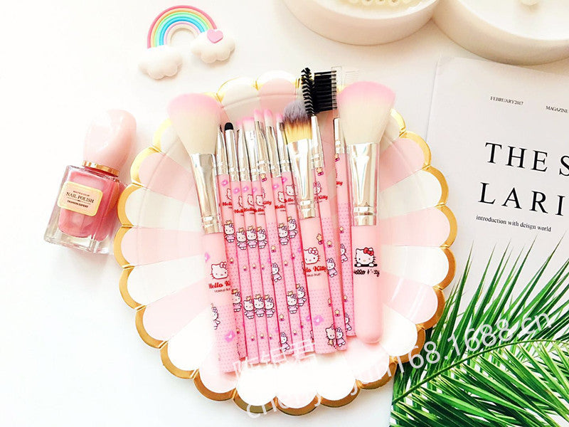 Makeup Brush Set / HELLO KITTY 5PC / 7 PC / 12 PC