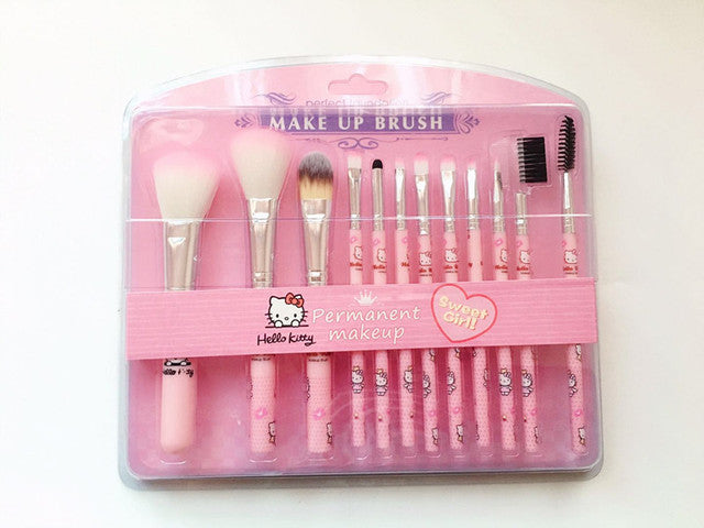 Makeup Brush Set / HELLO KITTY 5PC / 7 PC / 12 PC