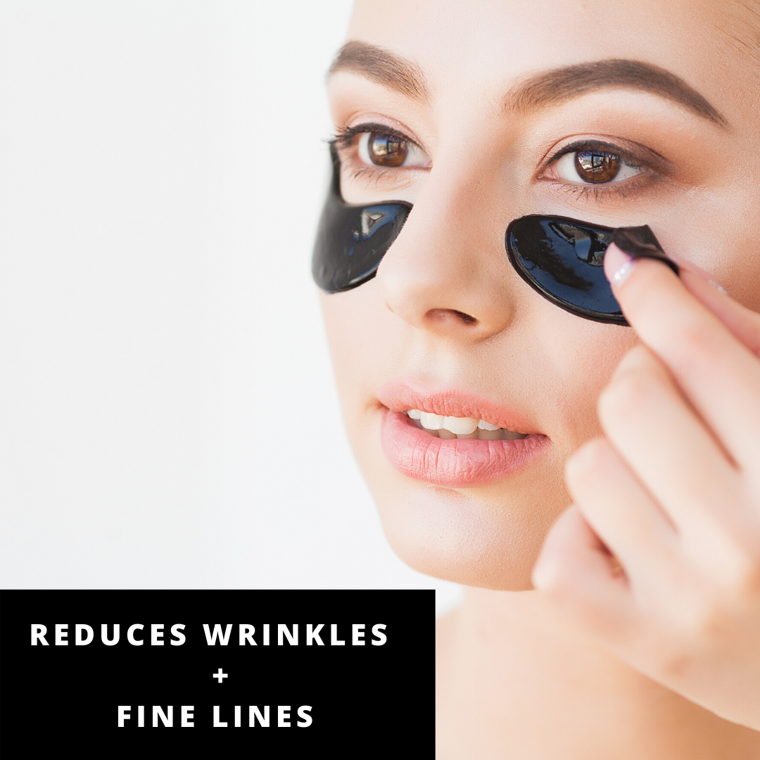 PUR SOL Wake Up Hydrogel Eye Mask / Charcoal + Hyaluronic Acid / 12 PR