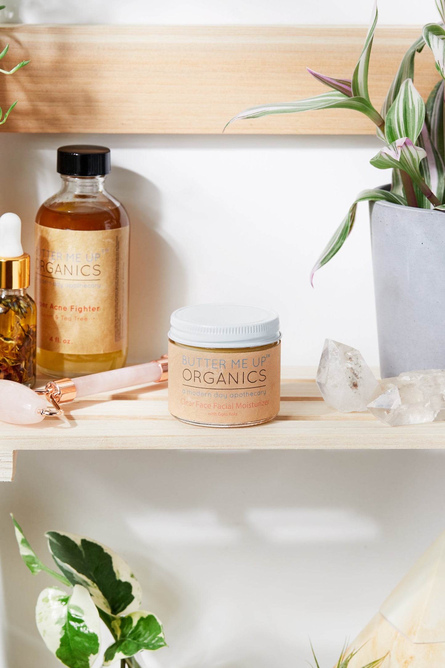 BUTTER ME UP ORGANICS Clear Face Facial Moisturizer with Green Tea