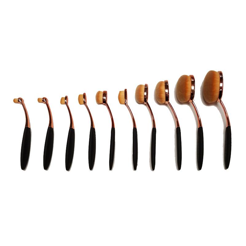 Makeup Brush Set / Oval / 10 PC