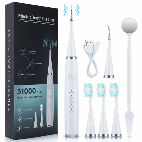SONIC 2-in-1 Dental Whitening Electric Tooth Brush / Black,Green,White