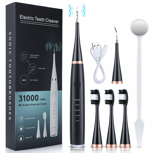 SONIC 2-in-1 Dental Whitening Electric Tooth Brush / Black,Green,White