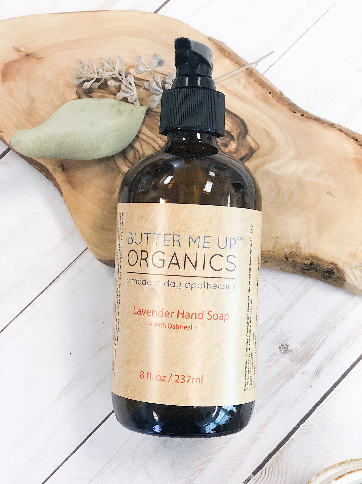 BUTTER ME UP ORGANICS Hand Soap / Oatmeal
