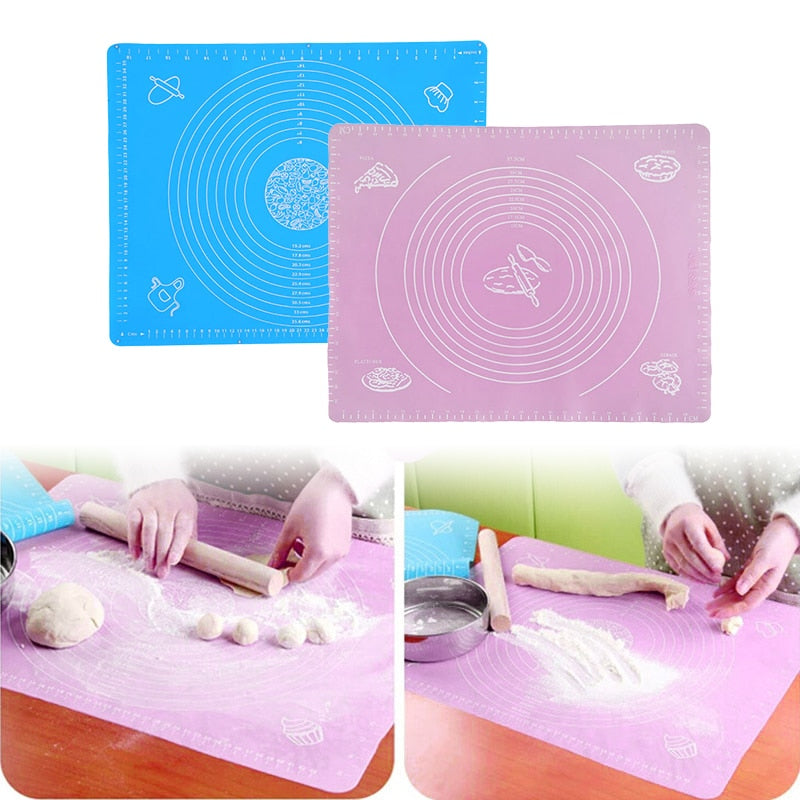 Non-Stick Silicone Baking Mat With Oven Scales