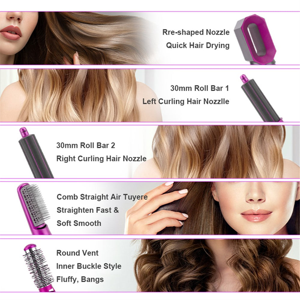 Blow Dryer / Hair Curler / Straightener / 5 In 1
