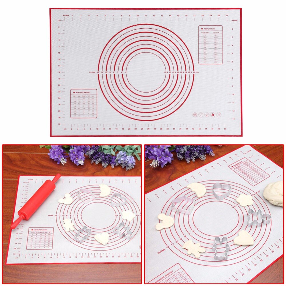 Non-Stick Silicone Baking Mat With Oven Scales