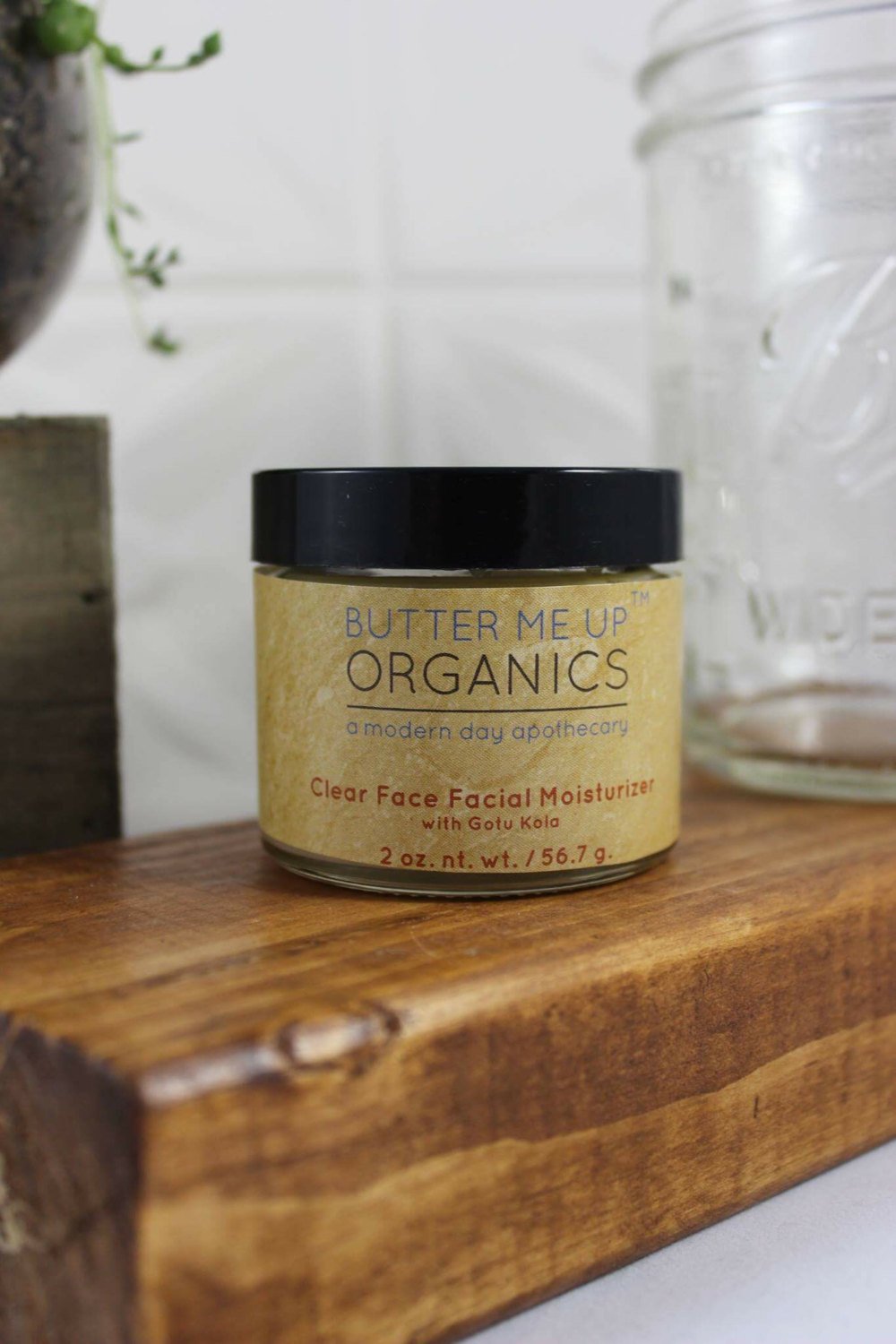 BUTTER ME UP ORGANICS Clear Face Facial Moisturizer with Green Tea