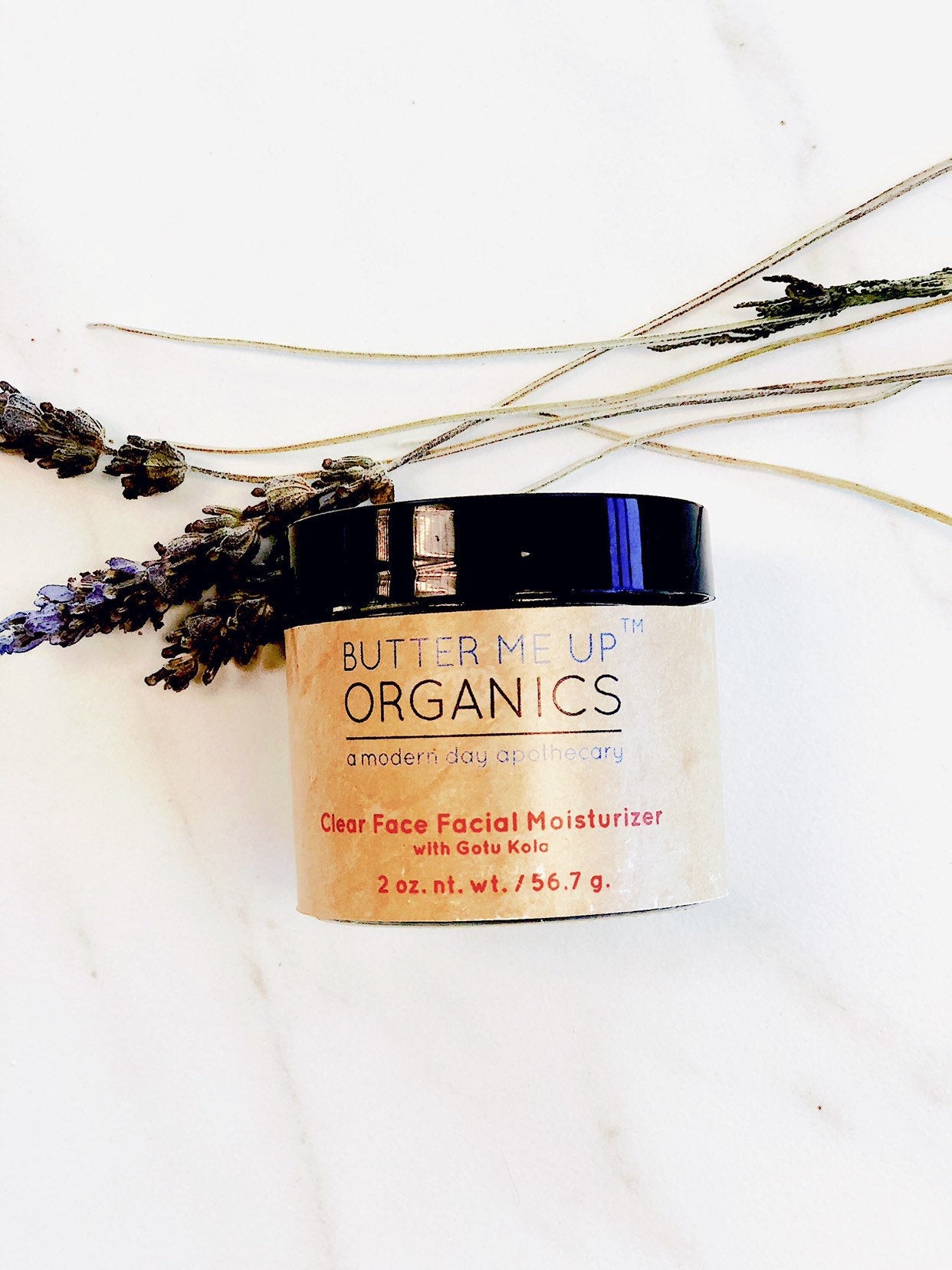 BUTTER ME UP ORGANICS Clear Face Facial Moisturizer with Green Tea