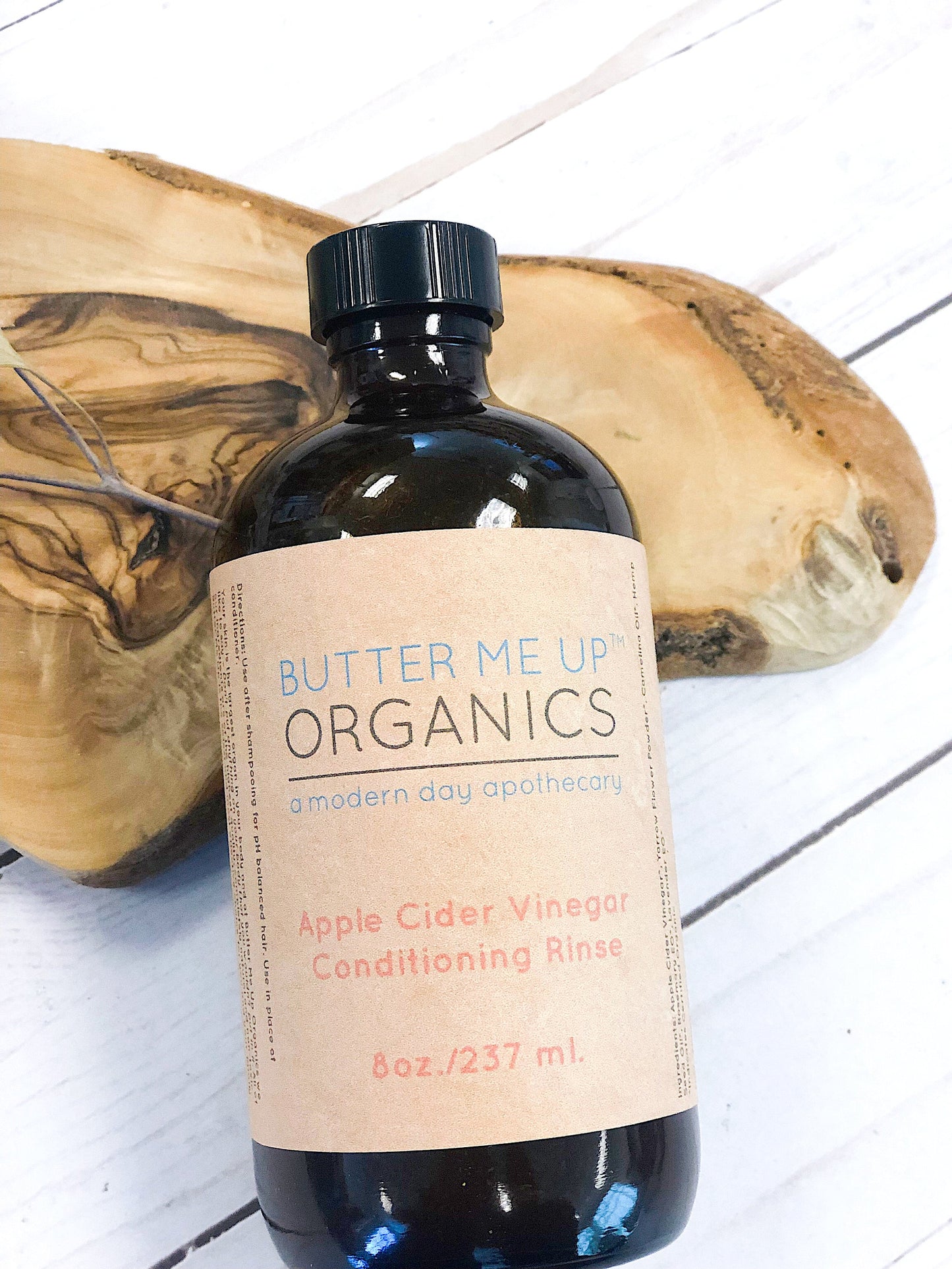 BUTTER ME UP ORGANICS Apple Cider Vinegar Conditioning Rinse / HAIR RINSE / Organic