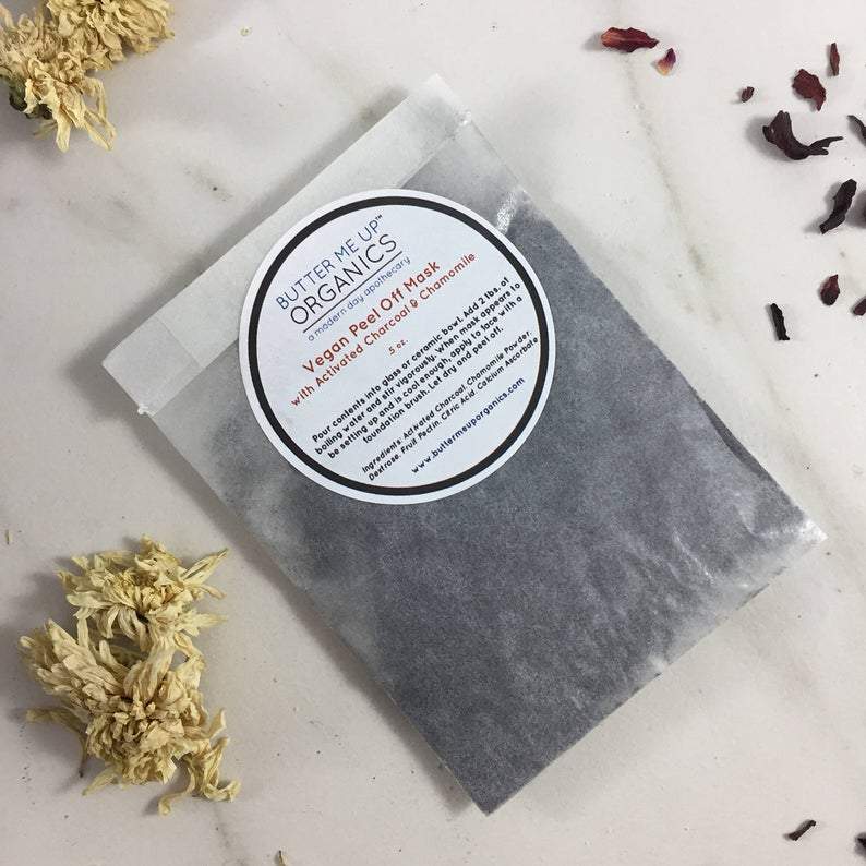BUTTER ME UP ORGANICS Activated Charcoal Peel-Off Mask / Vegan