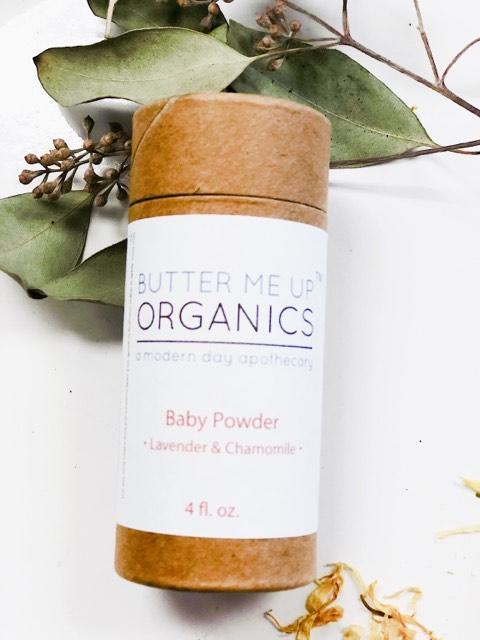 BUTTER ME UP ORGANICS All Natural Talc Free Baby Powder