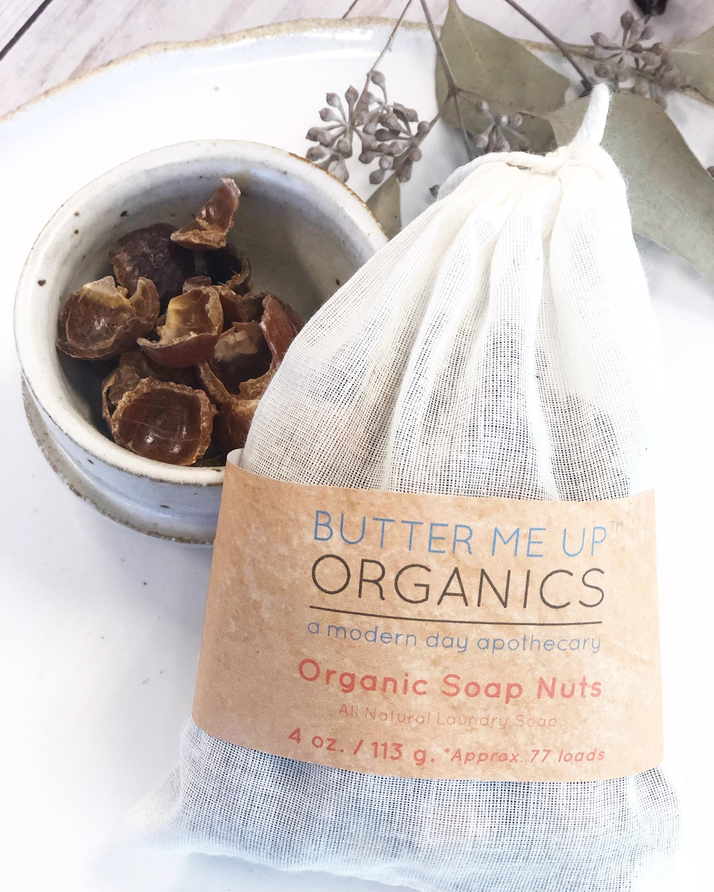 BUTTER ME UP ORGANICS Laundry Soap / Soap Nuts /  All Natural