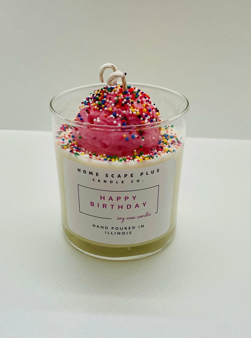 Candle / Ice Cream Scoop / Happy Birthday