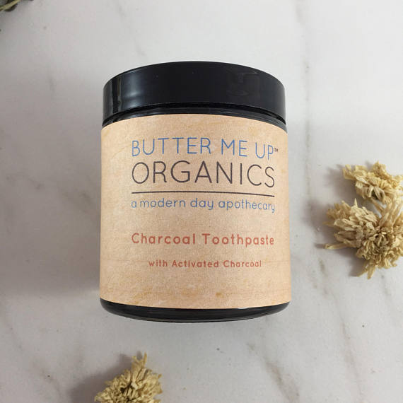 BUTTER ME UP ORGANICS Activated Charcoal Toothpaste
