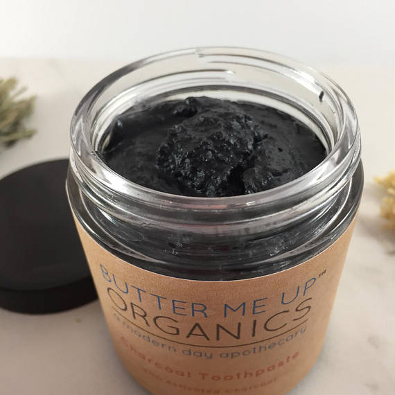BUTTER ME UP ORGANICS Activated Charcoal Toothpaste