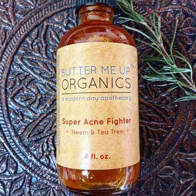 BUTTER ME UP ORGANICS Super Acne Fighter / Organic Acne Treatment / Essential Oils