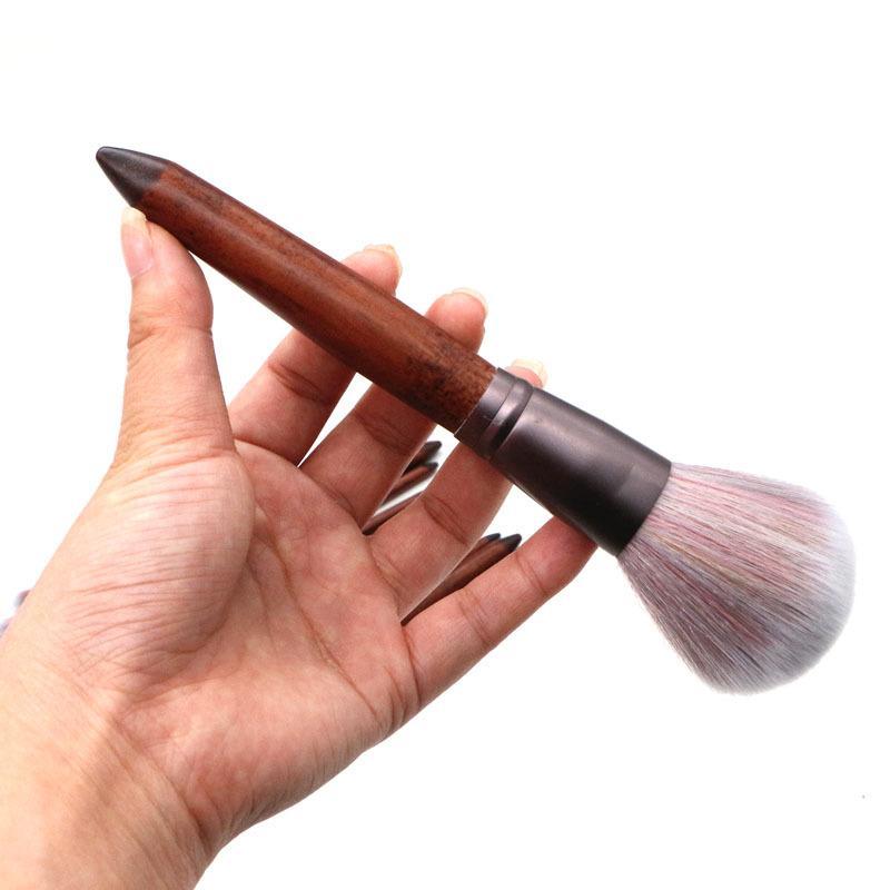 Makeup Brush Set / 11 PC / Natural Wood-Matte Coffee Aluminum