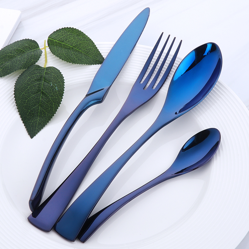 Silverware Flatware Cutlery Set / Stainless Steel / 4 PC / 4 SETS / 6 SETS / Black / Purple / Blue / Rose Gold