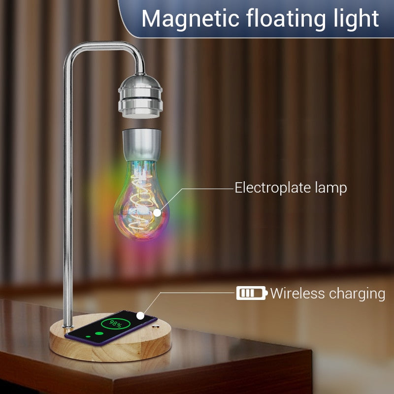 Magnetic Levitation Lamp  / Floating Bulb / Wireless Phone Charger